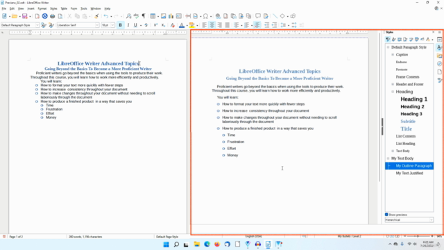 LibreOffice Writer Advanced Topics – Screenshot 4
