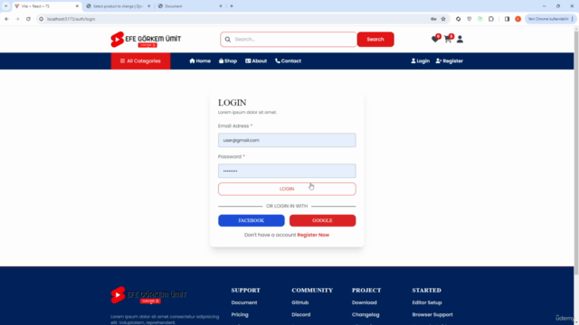 Yenilendi : Django & React Vite Js ile E-Ticaret Sitesi 2024 - Screenshot_03