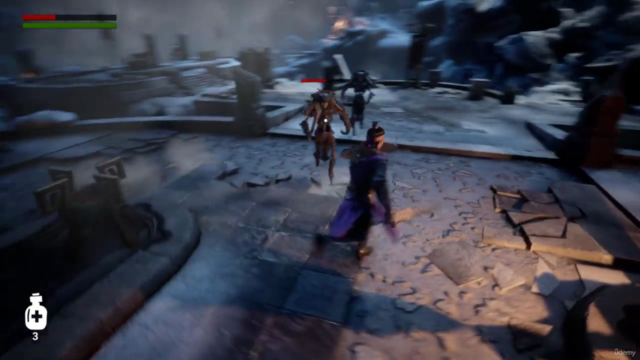 Unreal Engine 5: Soulslike Melee Combat System – Screenshot 1