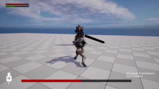 Unreal Engine 5: Soulslike Melee Combat System – Screenshot 4