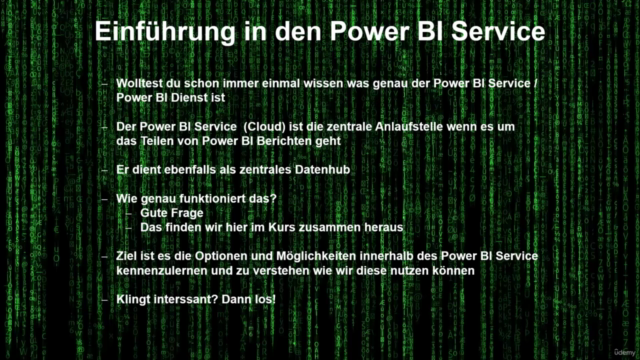 Einführung in den Power BI Service der Power BI Cloud Dienst – Screenshot 4