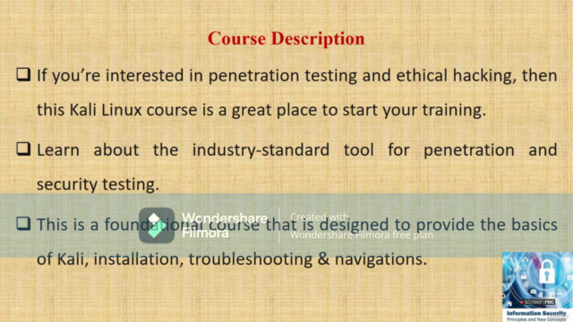 Kali Linux Fundamentals and become a cyber security leader – Screenshot 1