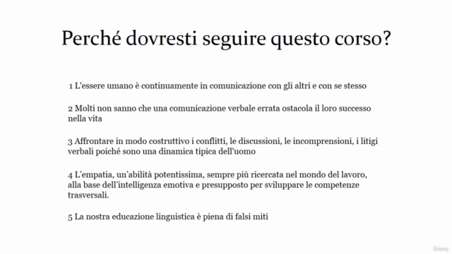 Comunicazione verbale – Screenshot 1