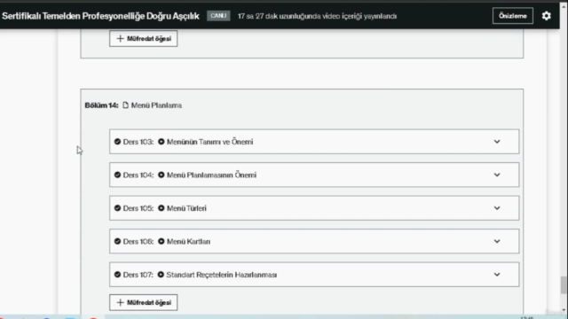 Sertifikalı Temelden Profesyonelliğe Doğru Aşçılık – Screenshot 4