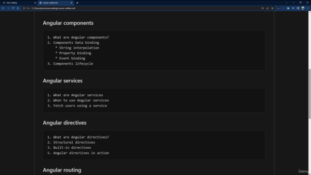 Consuming APIs with Angular – Screenshot 3
