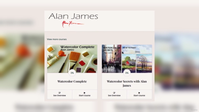 Watercolor Secret Courses with Alan James – Screenshot 2