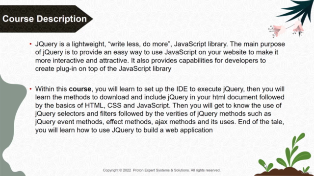 Developing Web Application using jQuery (Mar 2025) – Screenshot 1