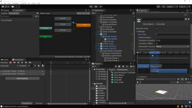 Learn To Create a Card Combat Game With Unity & C# – Screenshot 2