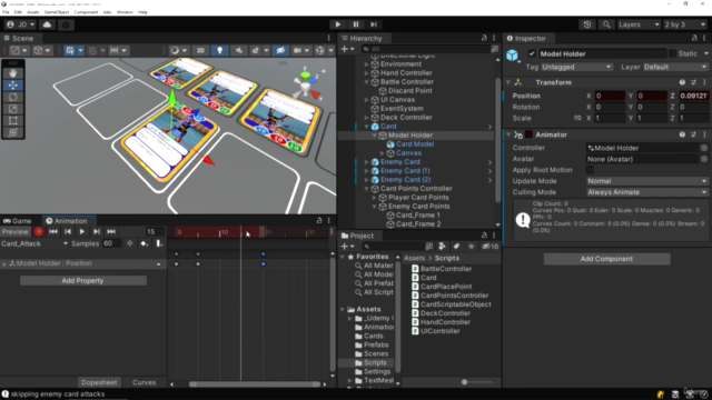 Learn To Create a Card Combat Game With Unity & C# – Screenshot 3