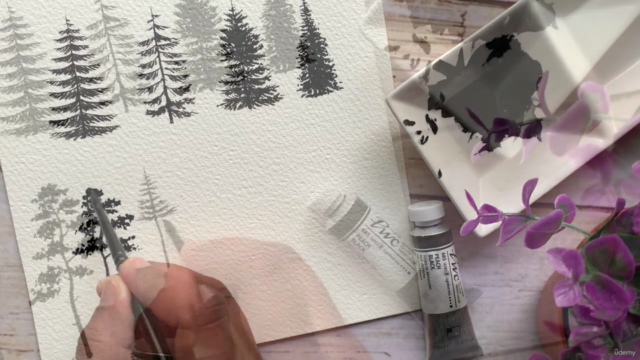 Learn how to draw Pine trees – Screenshot 2