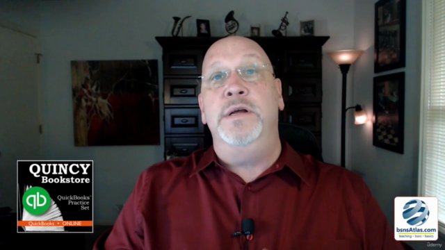 QuickBooks™ Online Practice Set • Quincy Bookstore – Screenshot 4