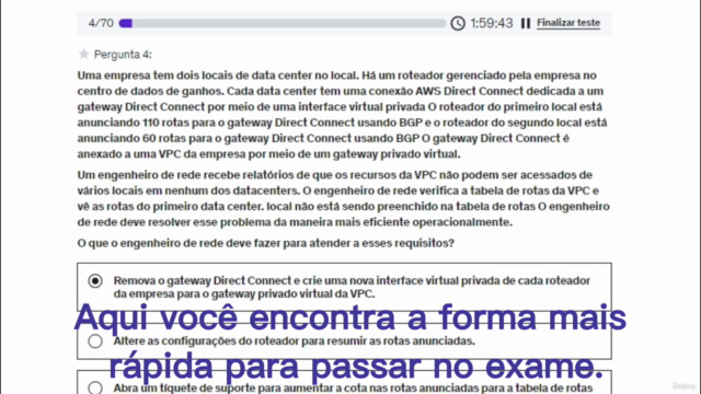Simulado AWS Certified Advanced Networking Specialty PT-BR – Screenshot 3