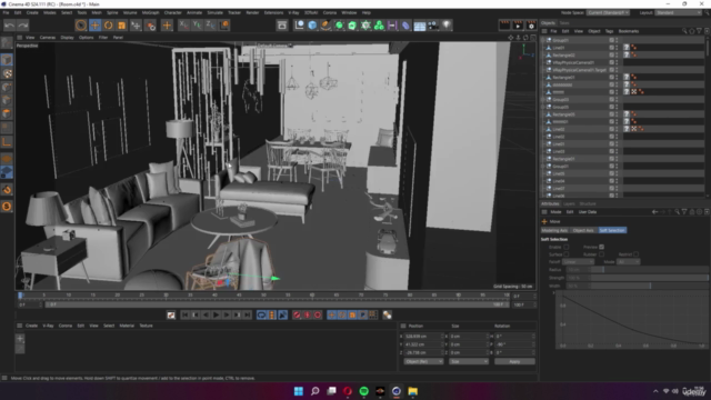 Learn to Create a 3D Living Room – Screenshot 2