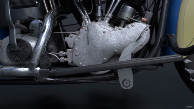Blender 3 Motorcycle Creation – Screenshot 3