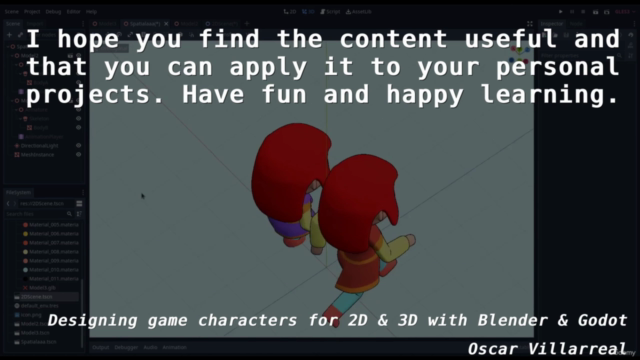 Designing game characters for 2D & 3D with Blender & Godot – Screenshot 4