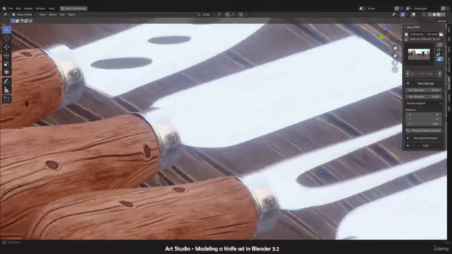 Complete Blender Course for Beginners - Creating a Knife Set – Screenshot 4