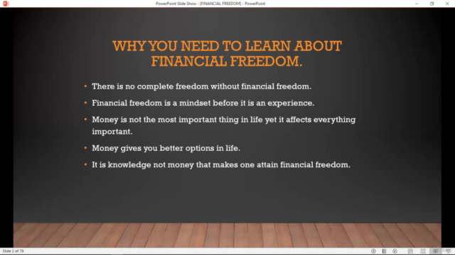 FINANCIAL FREEDOM MASTER CLASS – Screenshot 1