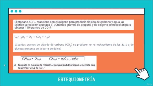 Estequiometría – Screenshot 1