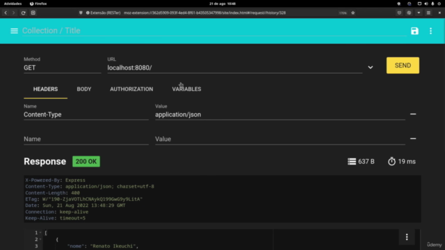 Desenvolvimento de um CRUD completo com NODE JS e MYSQL – Screenshot 4