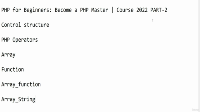 PHP for Beginners: Become a PHP Master | Course 2022 PART-2 – Screenshot 4