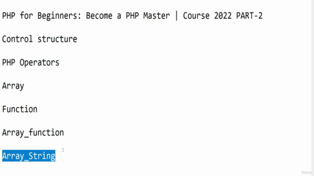 PHP for Beginners: Become a PHP Master | Course 2022 PART-3 – Screenshot 2