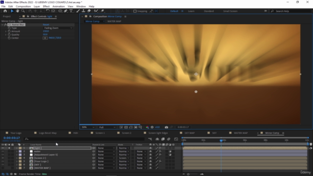 After effect : How to create a Sunrise Logo Animation – Screenshot 4