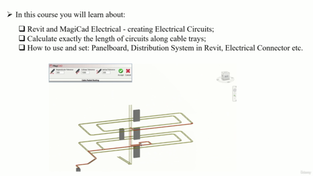MagiCad for Revit. Find Exactly Length of Electrical Circuit – Screenshot 4