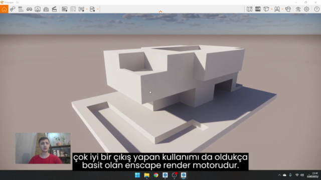 Sketchup Tam Set Eğitim Serisi / +Pluginler +Vray +Enscape – Screenshot 1