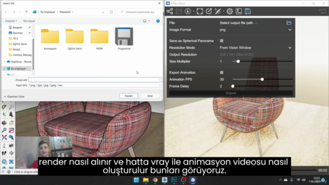 Sketchup Tam Set Eğitim Serisi / +Pluginler +Vray +Enscape – Screenshot 4