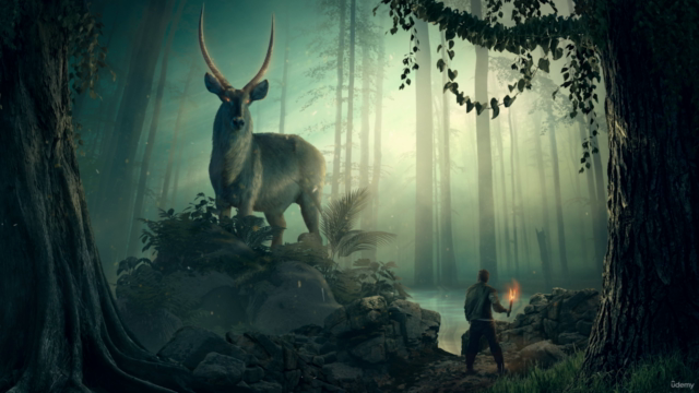 Photoshop advanced manipulation course - The great deer – Screenshot 1