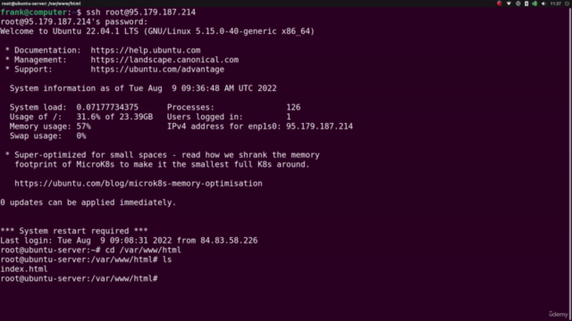 Setup Ubuntu Server – Screenshot 1