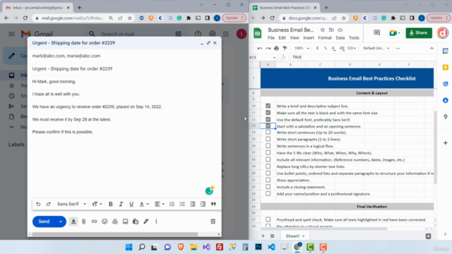 Professional Email Writing in English: Complete Training – Screenshot 2