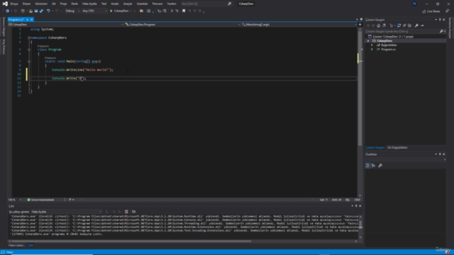 C# Yazılım Dilini Örneklerle Öğrenin – Screenshot 2