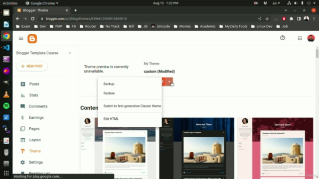 Google Blogger Template or Theme Development Course - Screenshot_01