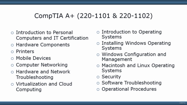 CompTIA A+ (220-1101 & 220-1102) – Screenshot 1