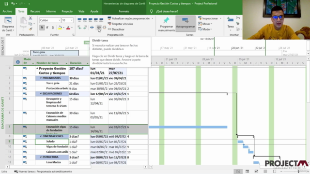 Gestión de costos y tiempos ll (Microsoft Excel y Project) – Screenshot 4