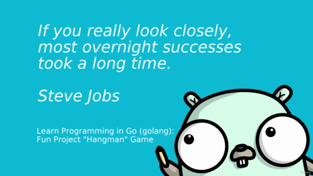 Learn Programming in Go (golang): Fun Project "Hangman" Game – Screenshot 1