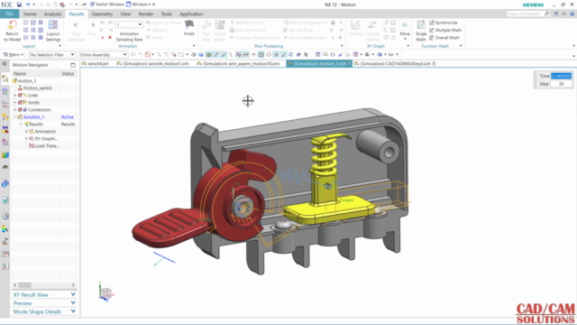 Siemens NX Motion Simulation – Screenshot 3