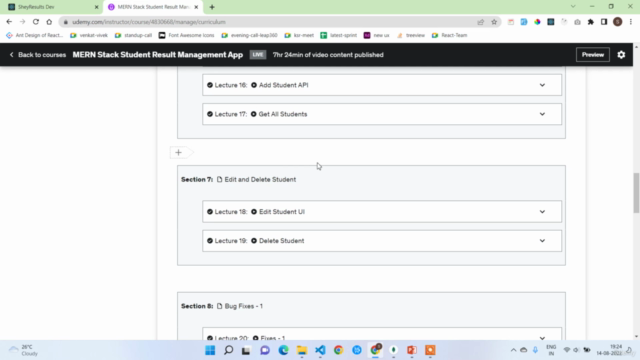 MERN Stack Student Result Management App – Screenshot 3