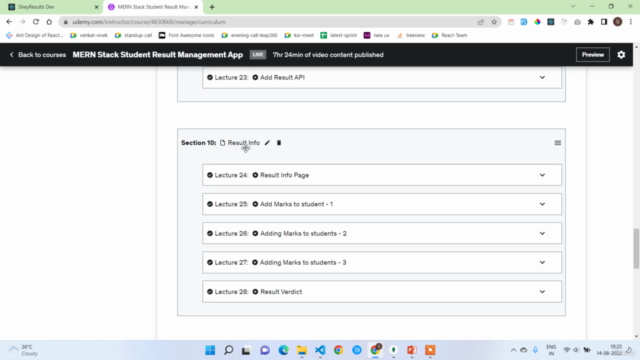 MERN Stack Student Result Management App – Screenshot 4