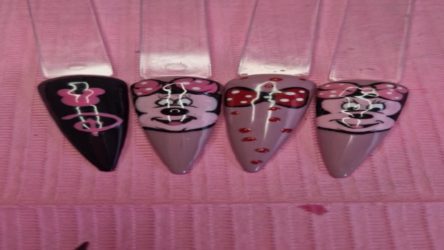 Gel polish nail art. Minnie mouse – Screenshot 2