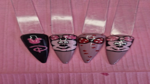Gel polish nail art. Minnie mouse – Screenshot 4