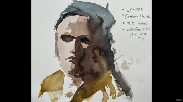 Simple Figures & Faces With Watercolors – Screenshot 3