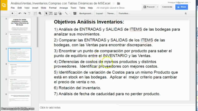 Análisis Ventas-Inventarios-Compras/Tablas Dinámicas Excel. – Screenshot 3