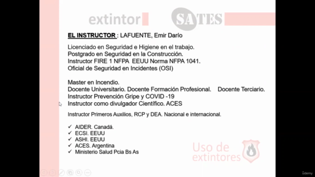 Teoría del fuego y uso de extintores – Screenshot 1