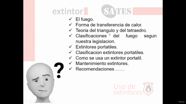 Teoría del fuego y uso de extintores – Screenshot 2