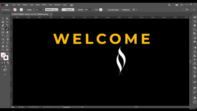 Learn Digital Arabic Calligraphy in Adobe illustrator – Screenshot 1