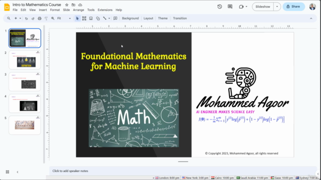 Foundational Mathematics for Data Science | Arabic - Screenshot_01
