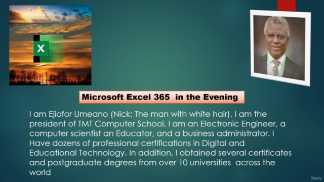 Learn Microsoft Excel 365 in the Evening – Screenshot 1
