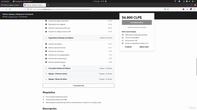 Python, Django y Webpay de Transbank (2025) – Screenshot 1